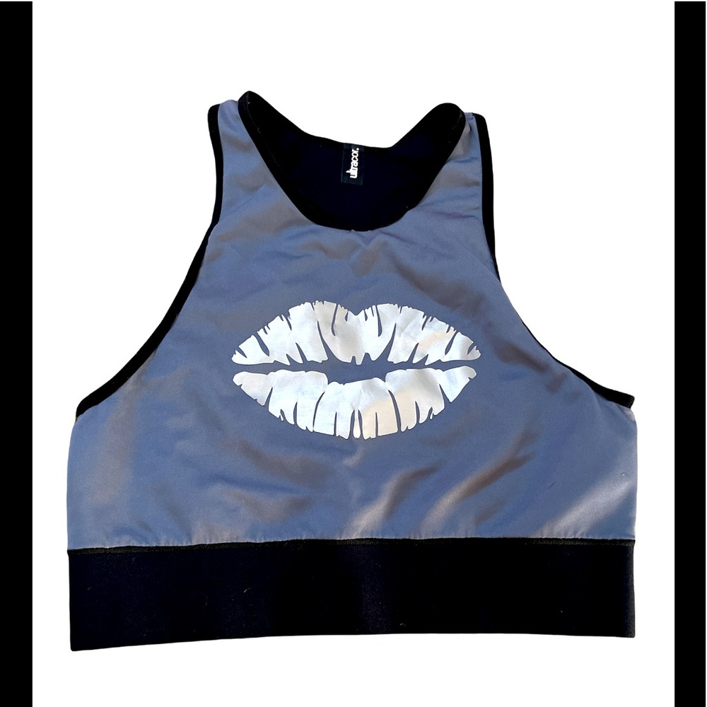 Ultracore Grey and Black workout top. Brushed lips this NWOT medium